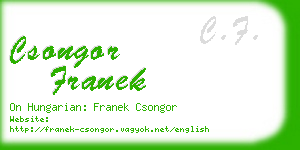 csongor franek business card